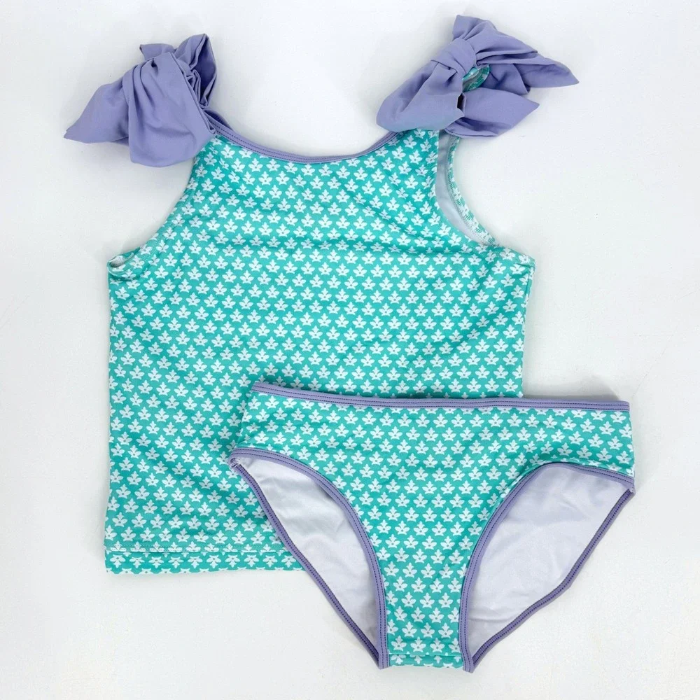 The Beaufort Bonnet Company Girl's Snorkel Tour Tankini Swimsuit Sz 8